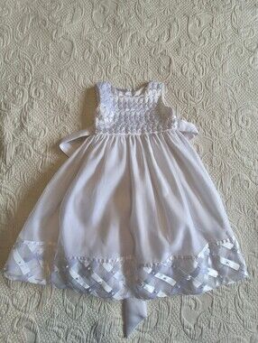 Cinderella girls size 3/3T white wedding or party dress VGUC